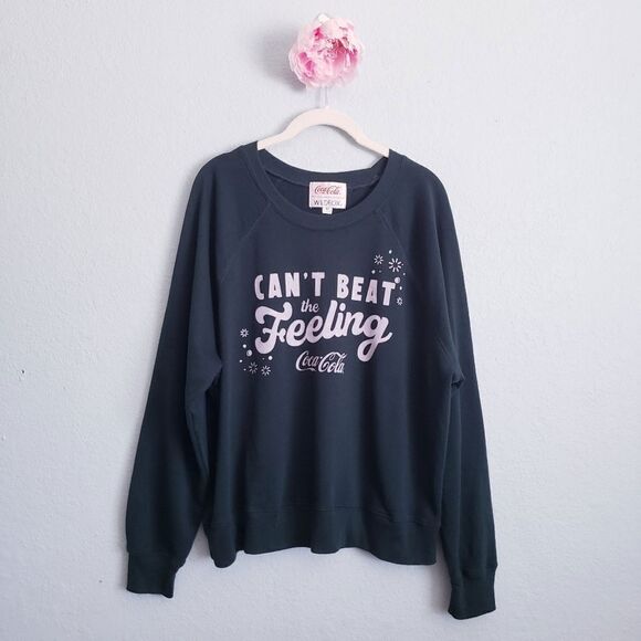 Wildfox Coca-Cola Can't Beat the Feeling Green Sommers Sweatshirt - Picture 2 of 7